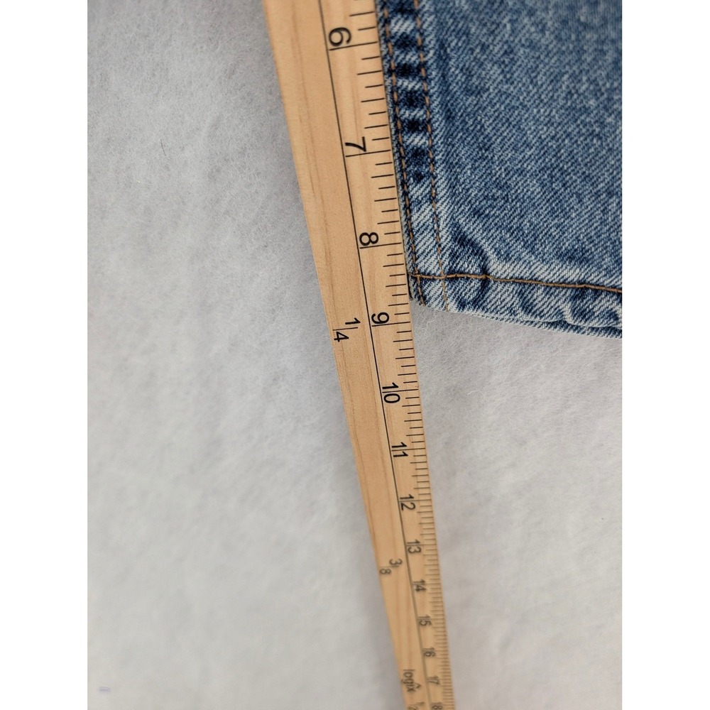 Vintage Levis 505 Jean Shorts Jorts Mens 34 (31" Waist) Blue Denim 90s Y2K - Picture 9 of 10